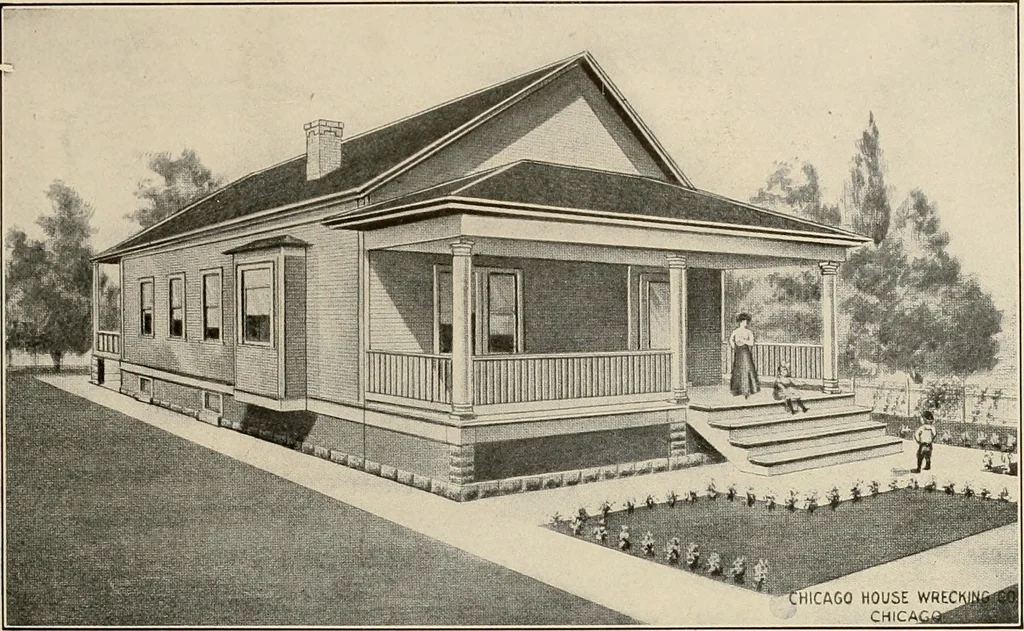 An illustration from Book of plans / Chicago House Wrecking Co., 1913, leaf 74
