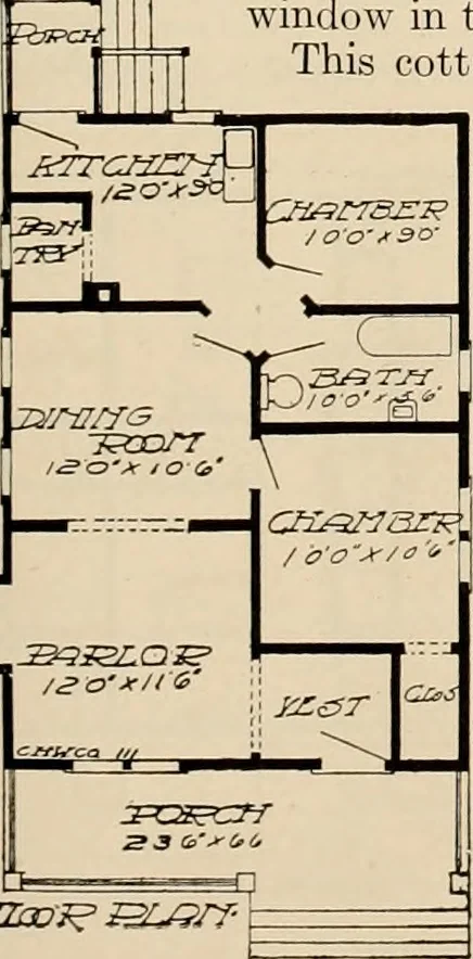 An illustration from Book of plans / Chicago House Wrecking Co., 1913, leaf 74