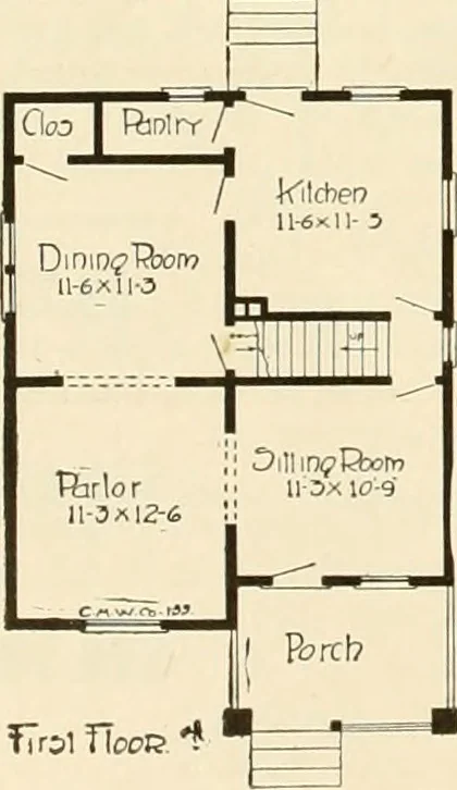 An illustration from Book of plans / Chicago House Wrecking Co., 1913, leaf 75