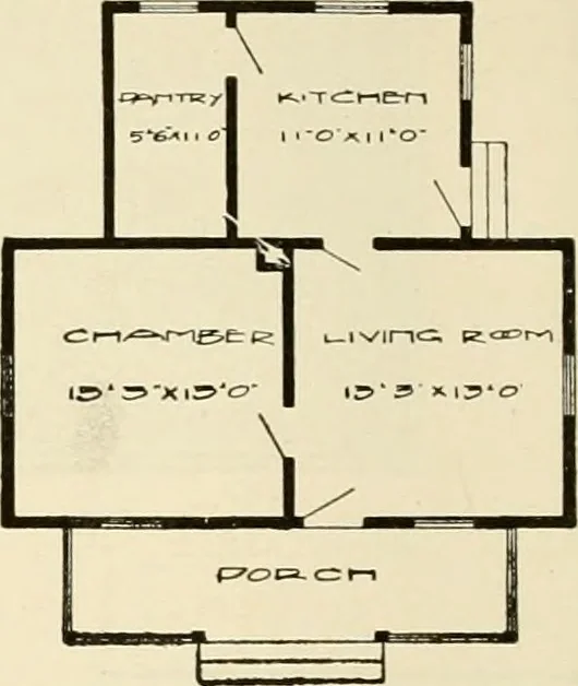 An illustration from Book of plans / Chicago House Wrecking Co., 1913, leaf 77