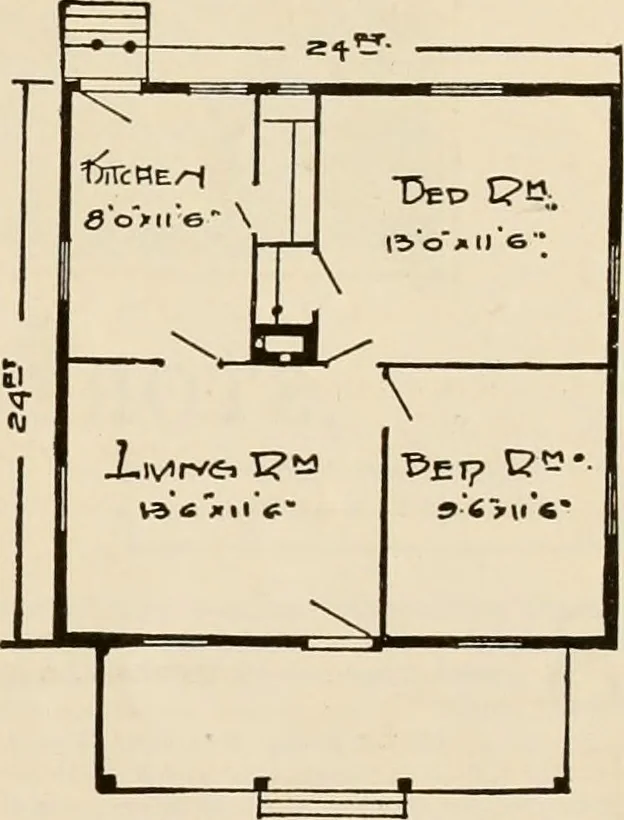 An illustration from Book of plans / Chicago House Wrecking Co., 1913, leaf 78