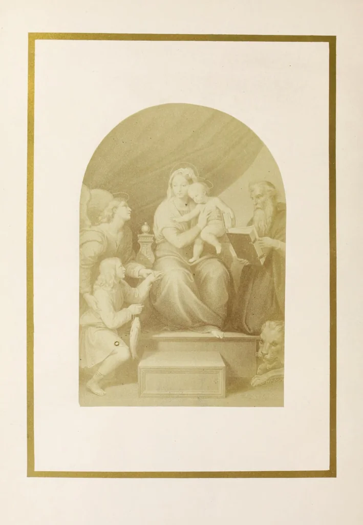 An illustration from Book of Raphael's Madonnas, 1860, leaf 10