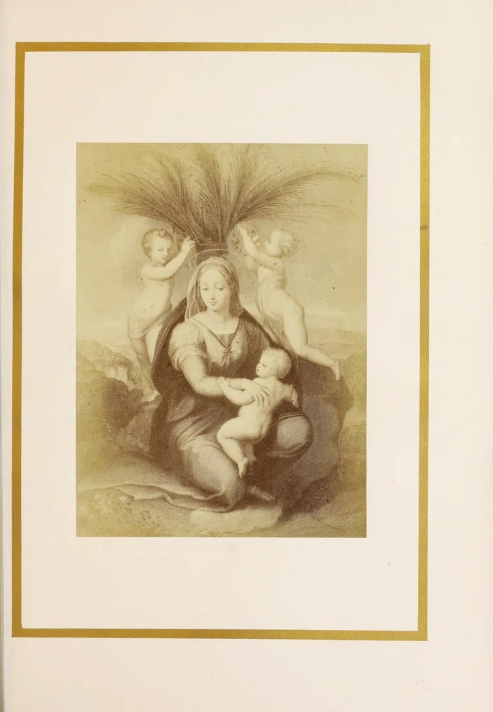 An illustration from Book of Raphael's Madonnas, 1860, leaf 135