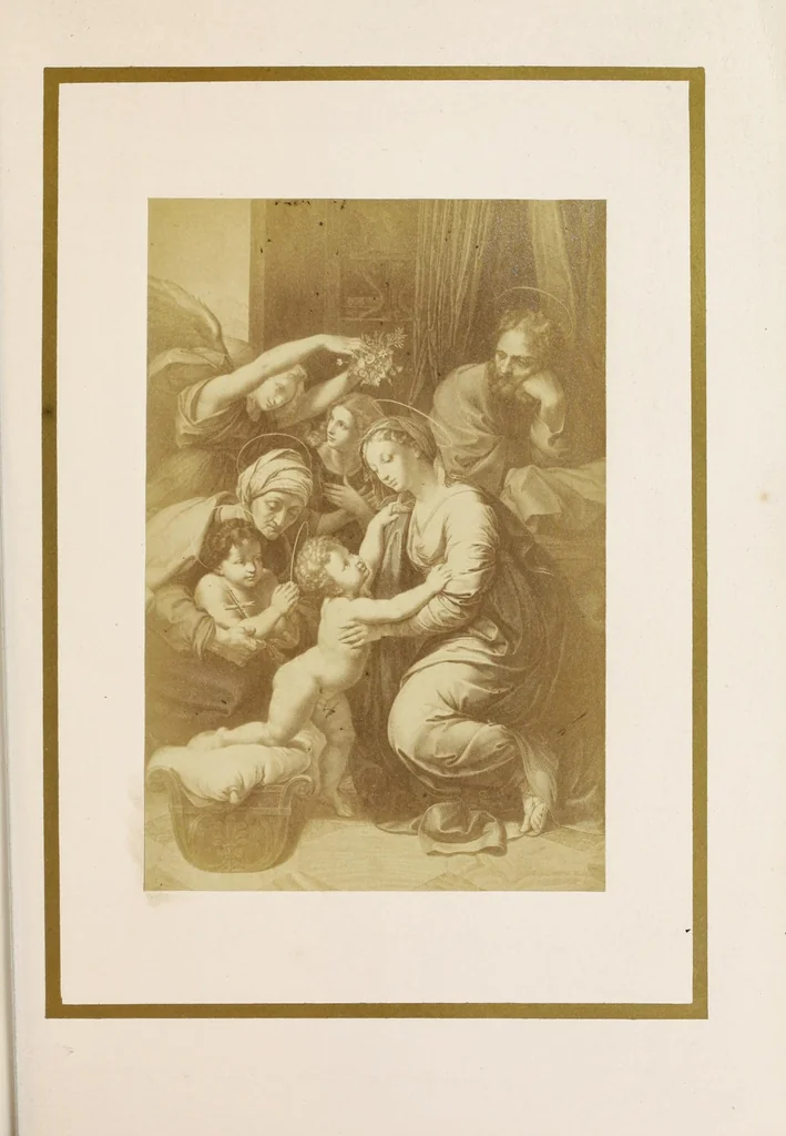 An illustration from Book of Raphael's Madonnas, 1860, leaf 149