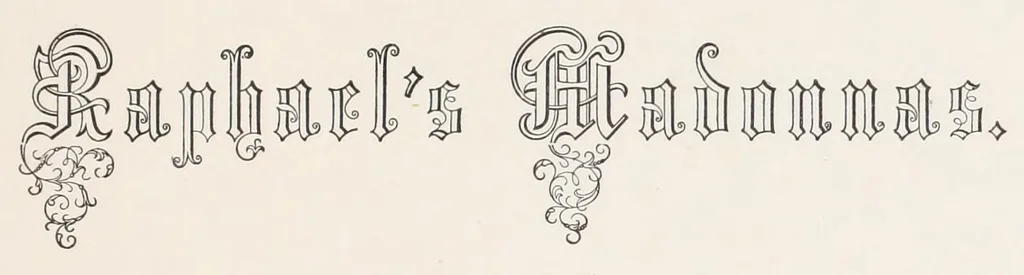 An illustration from Book of Raphael's Madonnas, 1860, leaf 15