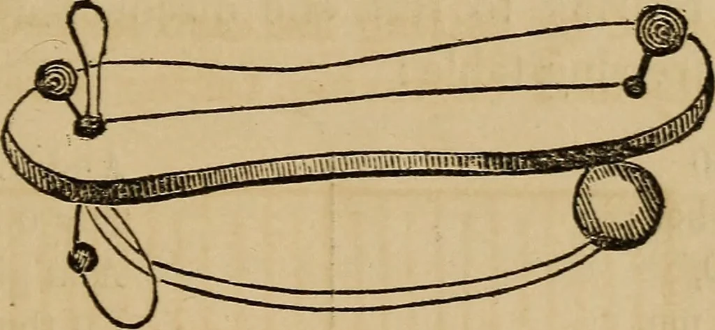 An illustration from Book of riddles and five hundred home amusements : containing a choice and curious collection of riddles, charades, enigmas, rebuses, anagrams, transpositions, conundrums, amusing puzzles, queer sleights, recreations in arithmetic, fireside games, and natural magic, embracing entertaining amusements in magnetism, chemistry, second sight, and simple recreations in science for family and social pastime, 1863, leaf 104
