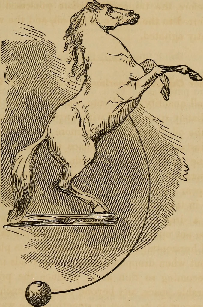 An illustration from Book of riddles and five hundred home amusements : containing a choice and curious collection of riddles, charades, enigmas, rebuses, anagrams, transpositions, conundrums, amusing puzzles, queer sleights, recreations in arithmetic, fireside games, and natural magic, embracing entertaining amusements in magnetism, chemistry, second sight, and simple recreations in science for family and social pastime, 1863, leaf 76