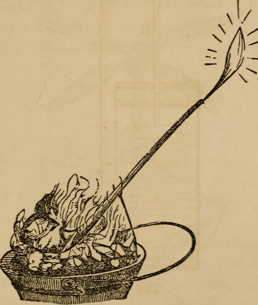 An illustration from Book of riddles and five hundred home amusements : containing a choice and curious collection of riddles, charades, enigmas, rebuses, anagrams, transpositions, conundrums, amusing puzzles, queer sleights, recreations in arithmetic, fireside games, and natural magic, embracing entertaining amusements in magnetism, chemistry, second sight, and simple recreations in science for family and social pastime, 1863, leaf 84