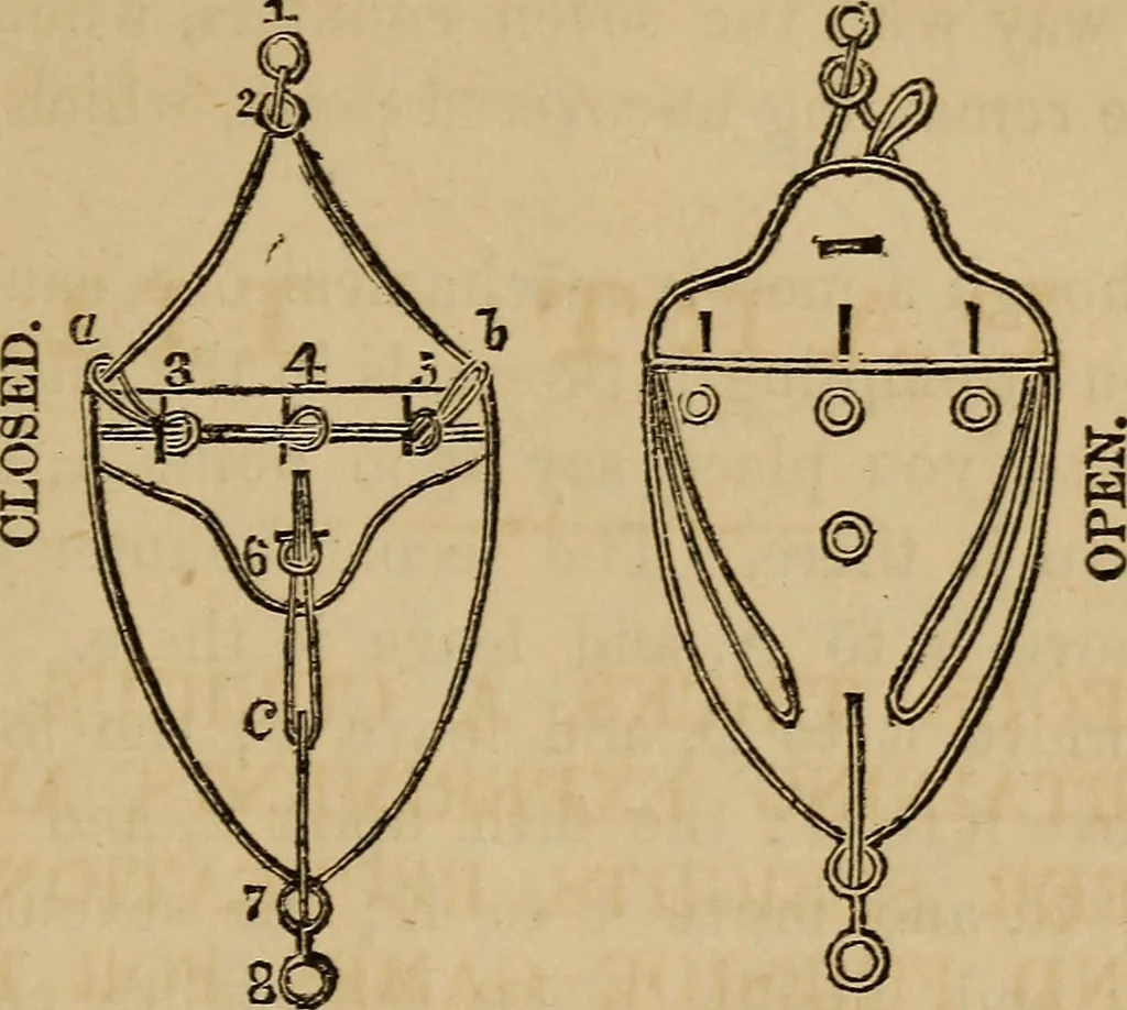 An illustration from Book of riddles and five hundred home amusements : containing a choice and curious collection of riddles, charades, enigmas, rebuses, anagrams, transpositions, conundrums, amusing puzzles, queer sleights, recreations in arithmetic, fireside games, and natural magic, embracing entertaining amusements in magnetism, chemistry, second sight, and simple recreations in science for family and social pastime, 1863, leaf 94