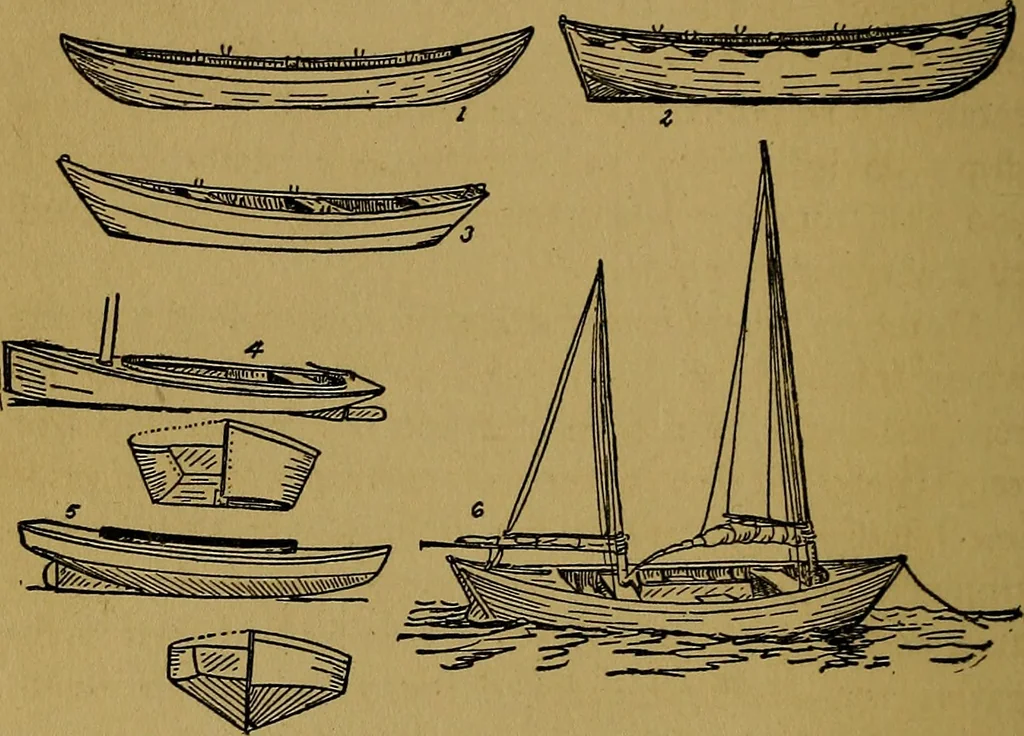 An illustration from The book of the sailboat;, 1916, leaf 25