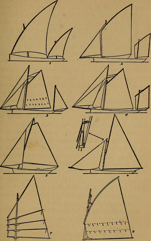 An illustration from The book of the sailboat;, 1916, leaf 54