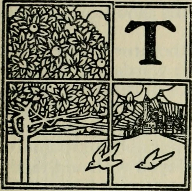 An illustration from The book of Saint Ultan : a collection of pictures and poems, 1920, leaf 12