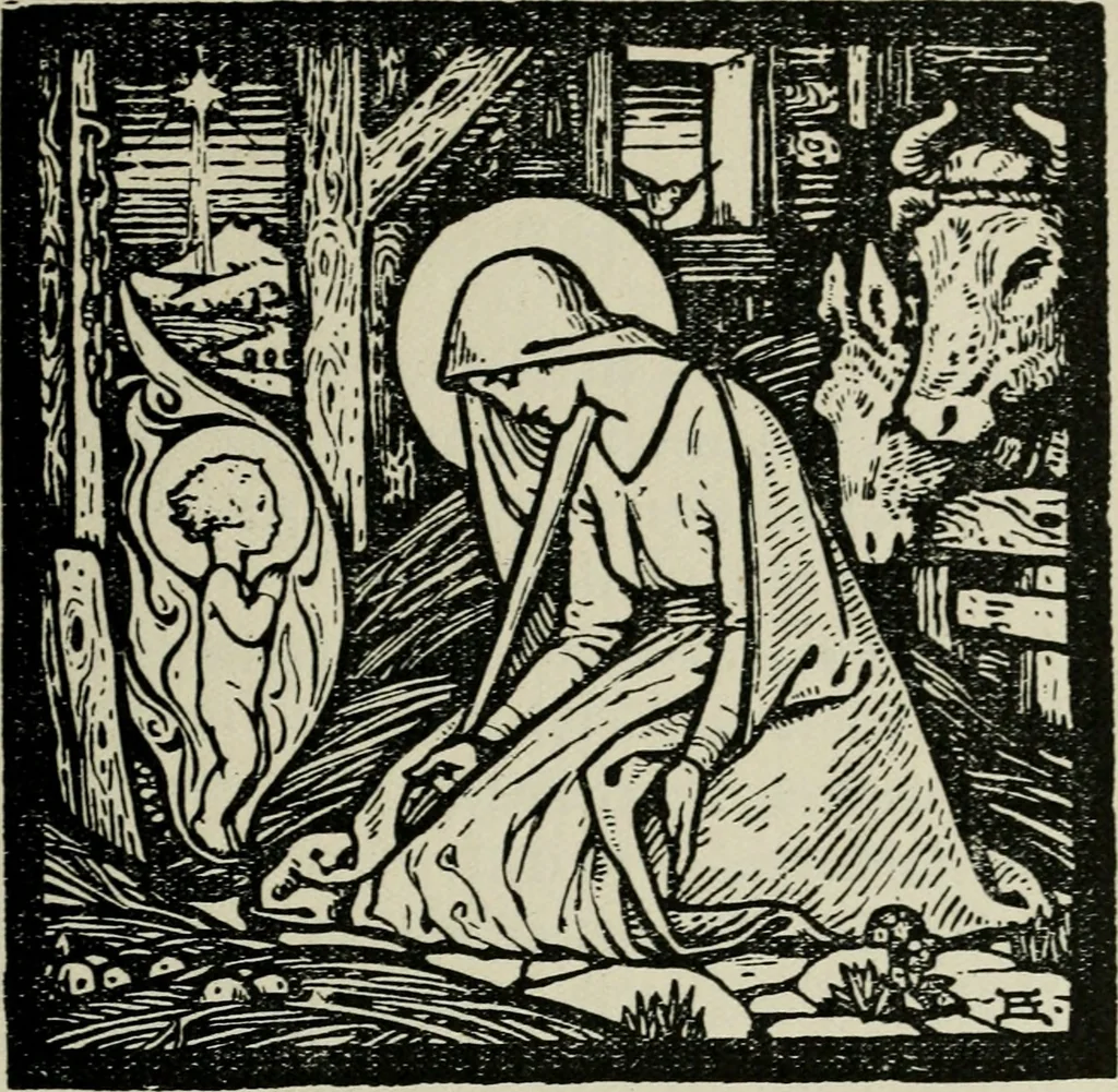 An illustration from The book of Saint Ultan : a collection of pictures and poems, 1920, leaf 26