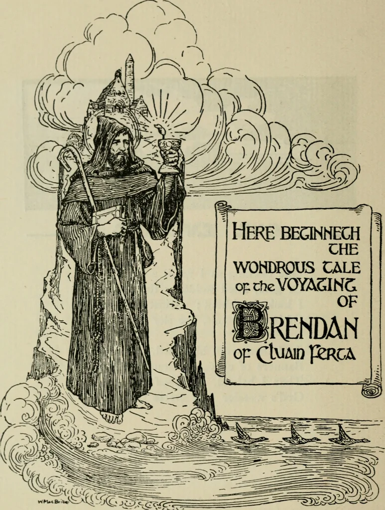 An illustration from The book of Saint Ultan : a collection of pictures and poems, 1920, leaf 43