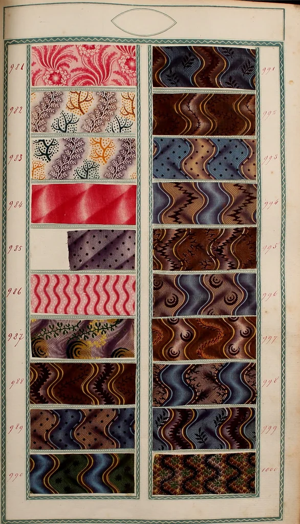 An illustration from [Book of samples, 1825, leaf 102