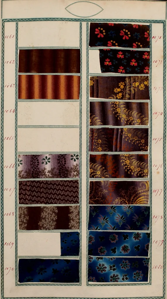 An illustration from [Book of samples, 1825, leaf 110