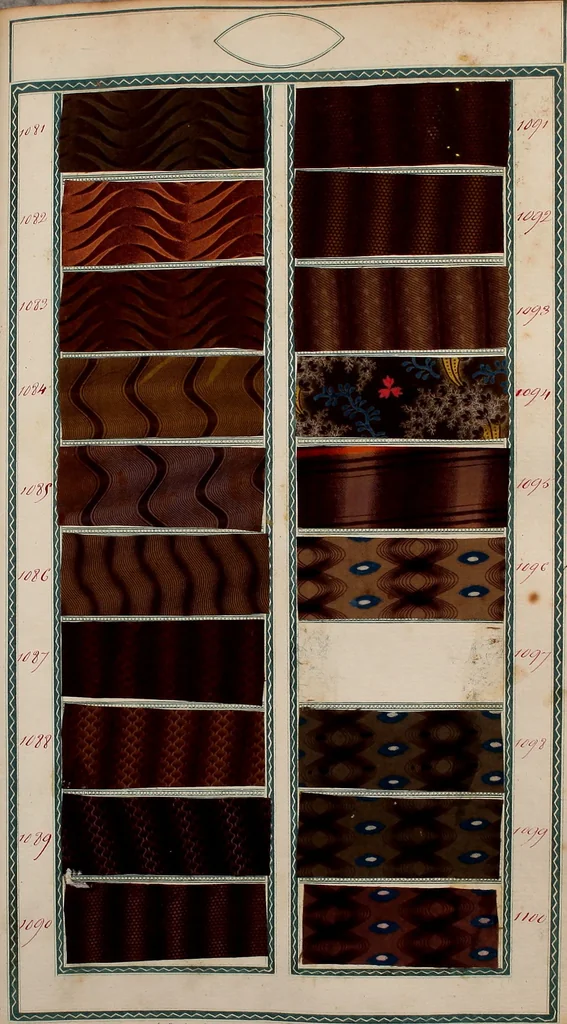 An illustration from [Book of samples, 1825, leaf 112