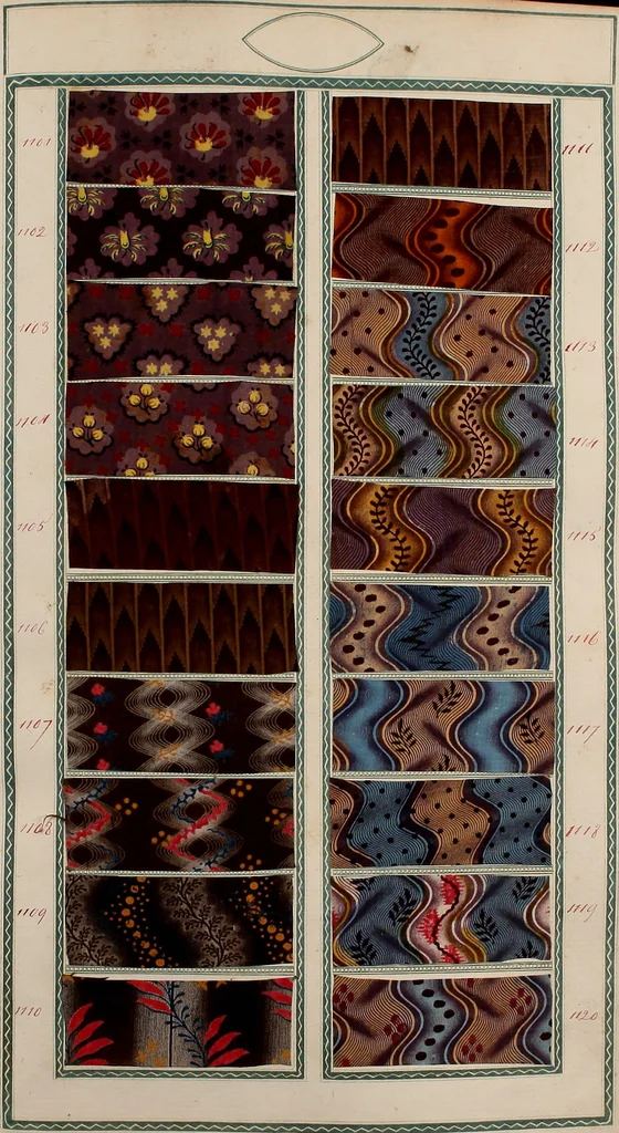 An illustration from [Book of samples, 1825, leaf 114