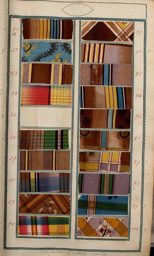 An illustration from [Book of samples, 1825, leaf 12