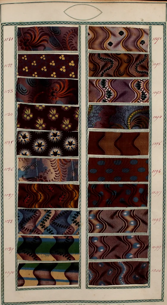 An illustration from [Book of samples, 1825, leaf 122