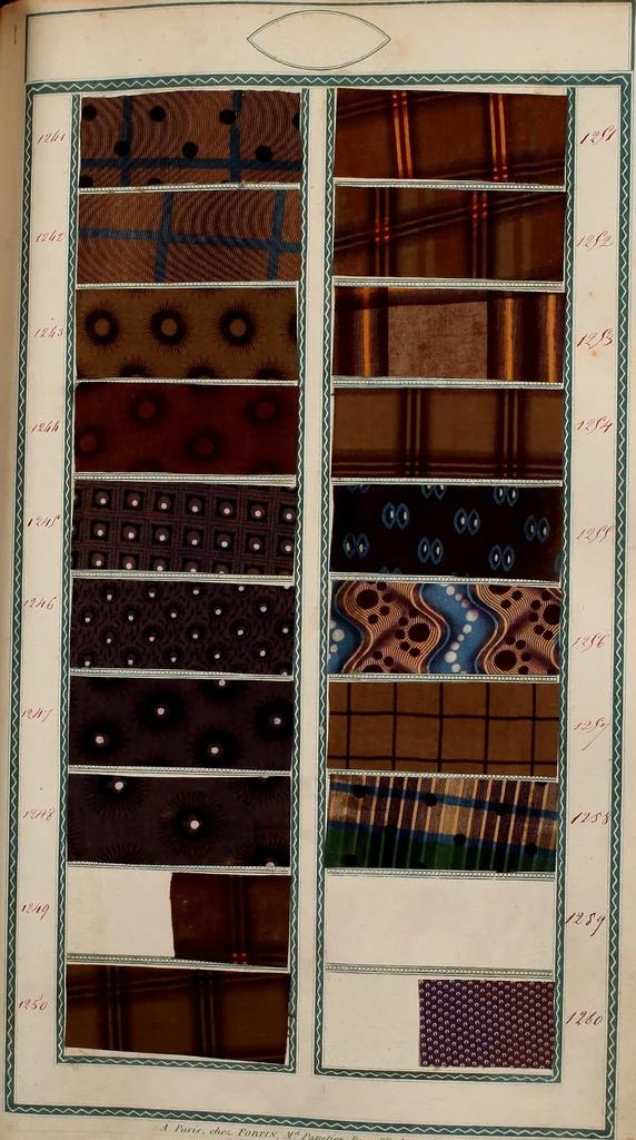 An illustration from [Book of samples, 1825, leaf 128