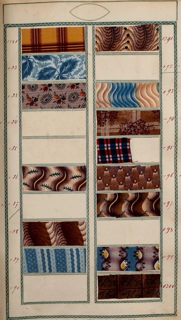 An illustration from [Book of samples, 1825, leaf 132