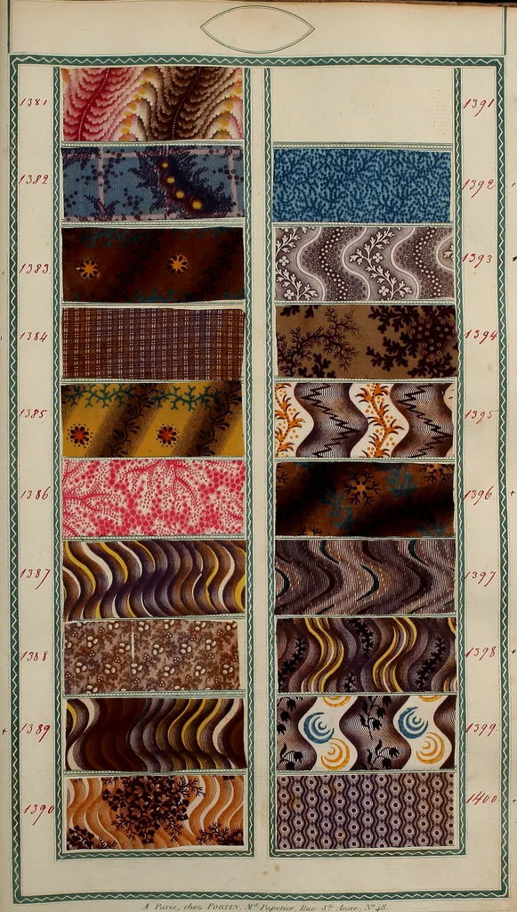 An illustration from [Book of samples, 1825, leaf 142