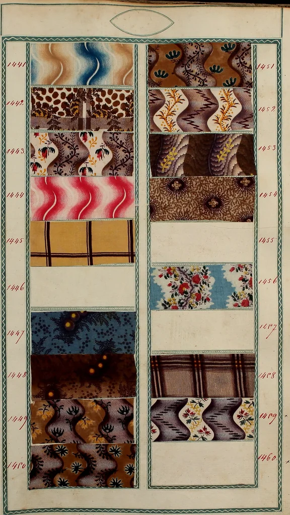 An illustration from [Book of samples, 1825, leaf 148