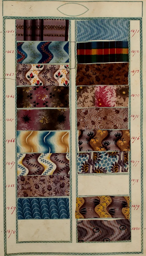 An illustration from [Book of samples, 1825, leaf 150