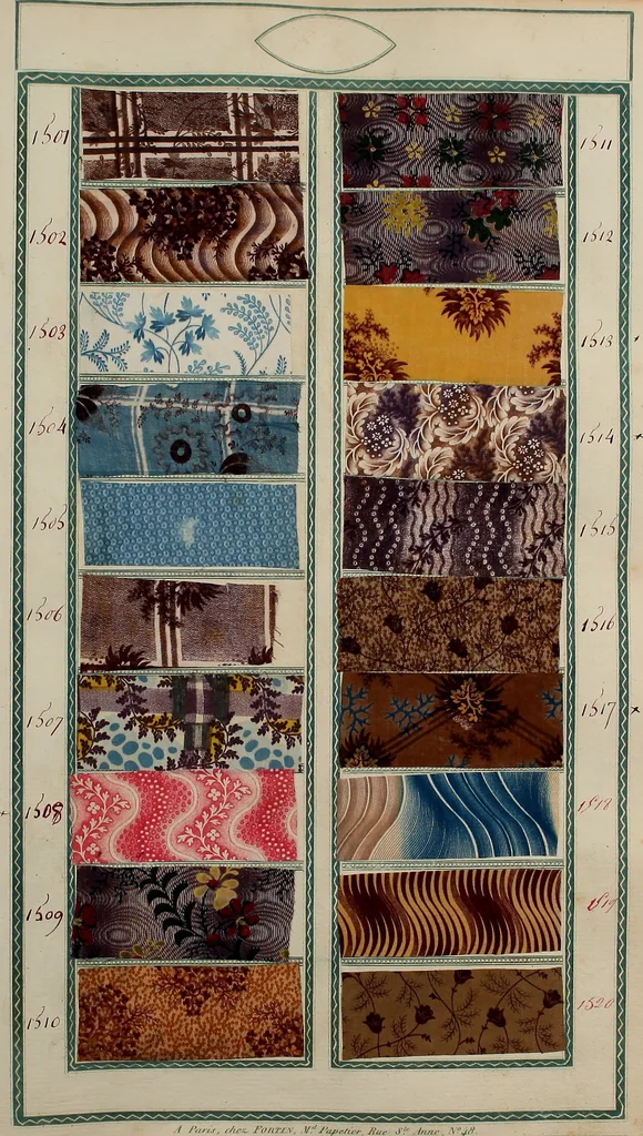 An illustration from [Book of samples, 1825, leaf 154