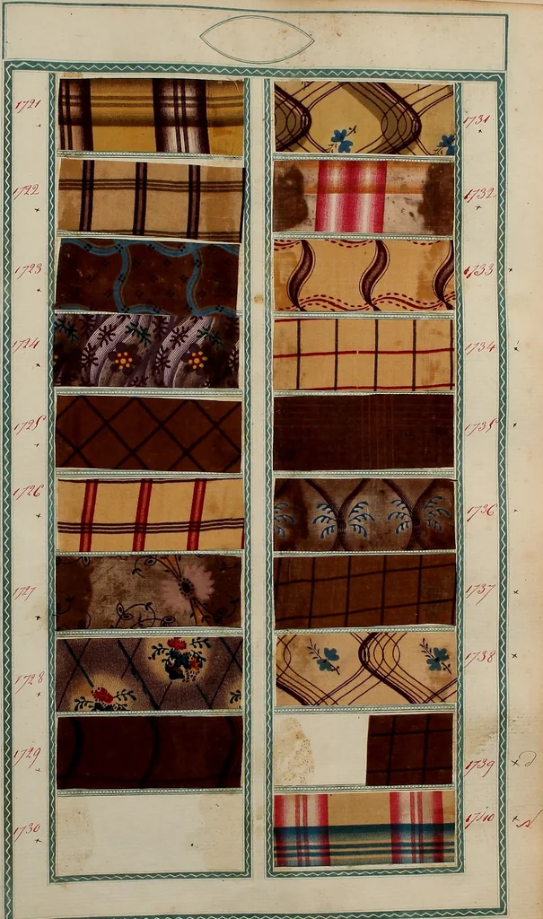 An illustration from [Book of samples, 1825, leaf 176