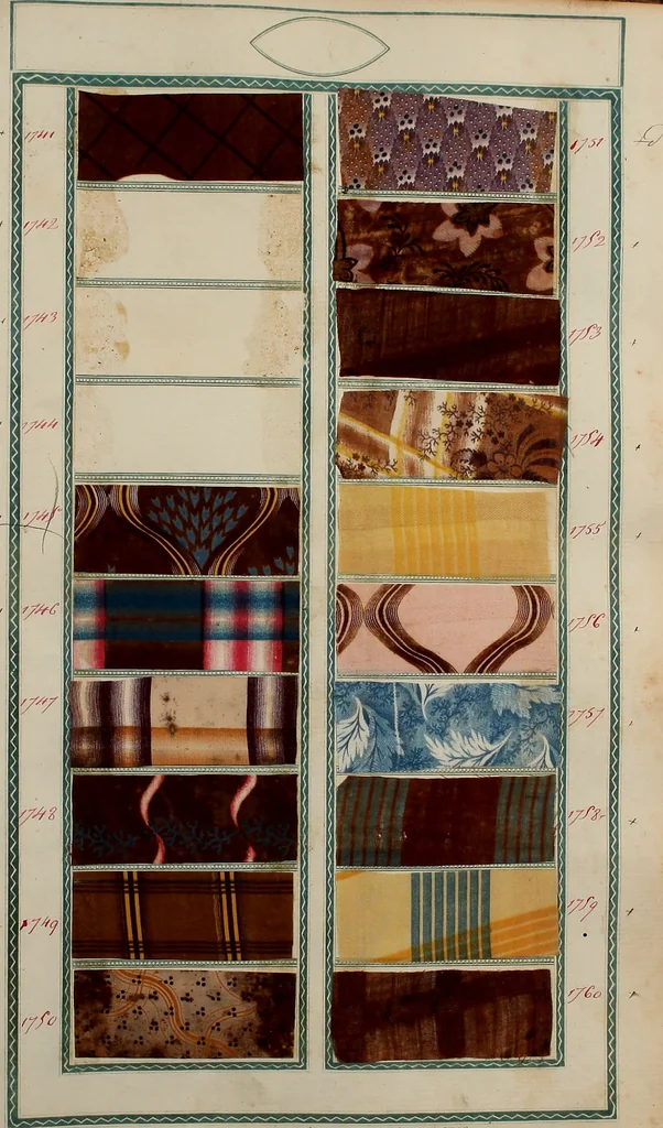 An illustration from [Book of samples, 1825, leaf 178