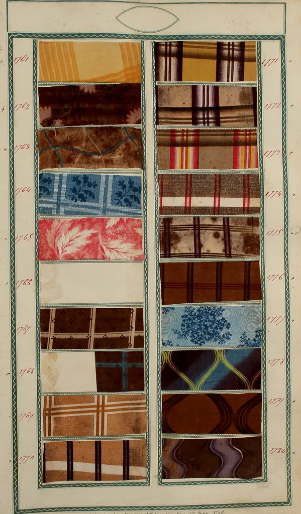 An illustration from [Book of samples, 1825, leaf 180