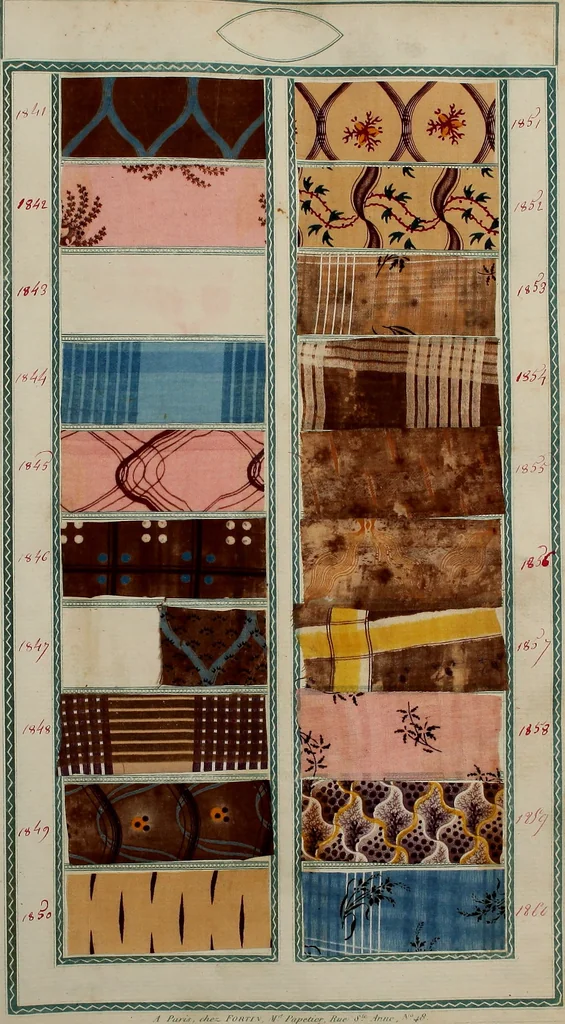 An illustration from [Book of samples, 1825, leaf 188