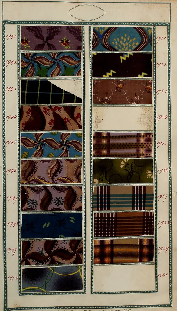 An illustration from [Book of samples, 1825, leaf 198