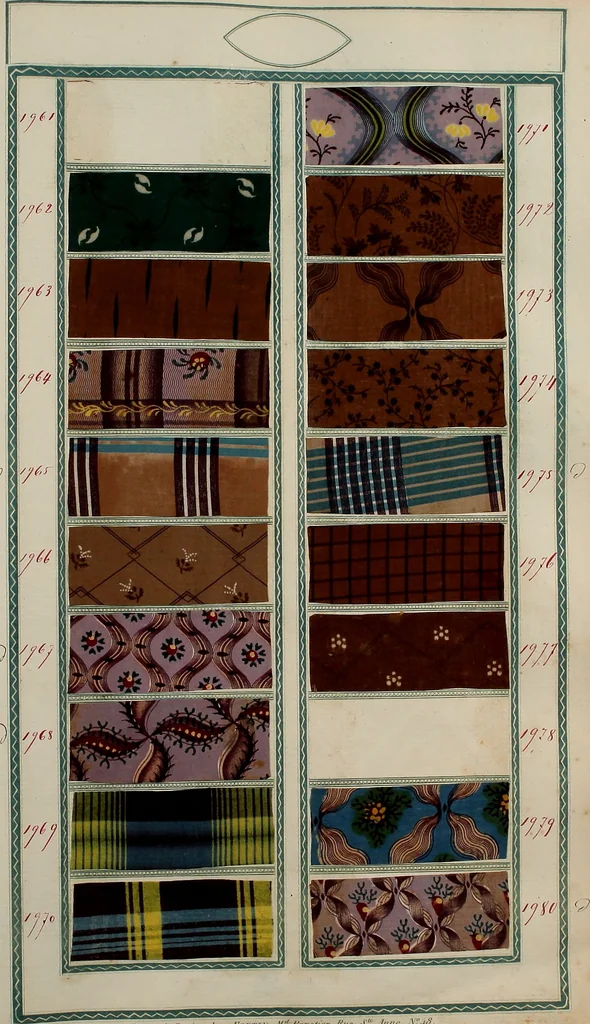 An illustration from [Book of samples, 1825, leaf 200