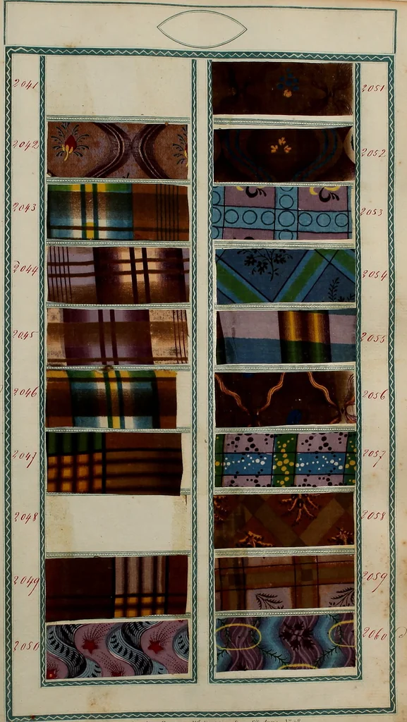 An illustration from [Book of samples, 1825, leaf 208