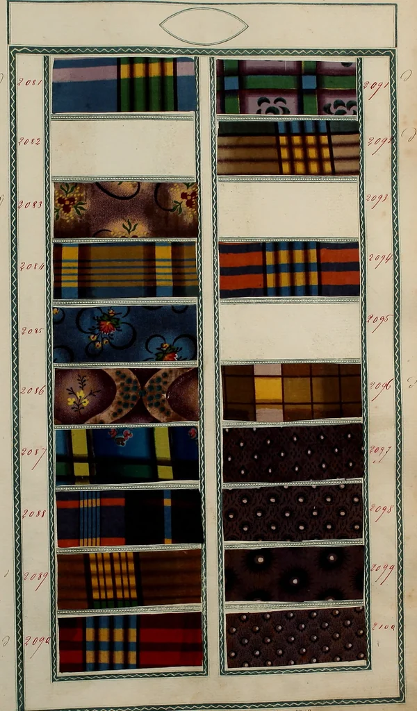 An illustration from [Book of samples, 1825, leaf 212