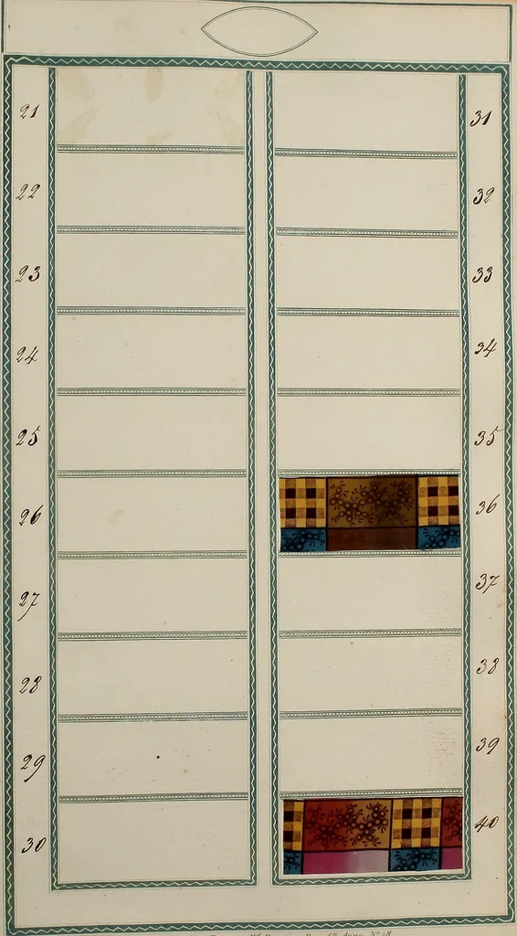 An illustration from [Book of samples, 1825, leaf 216