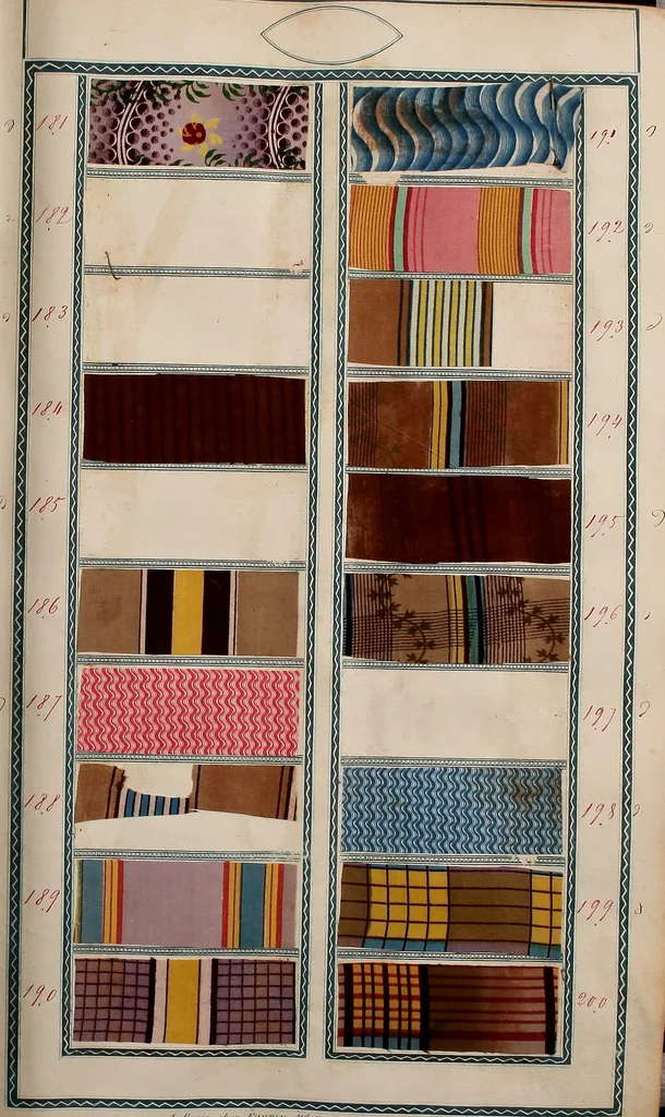 An illustration from [Book of samples, 1825, leaf 22