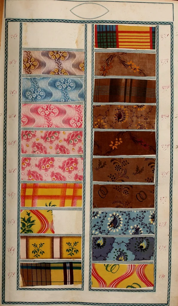 An illustration from [Book of samples, 1825, leaf 30