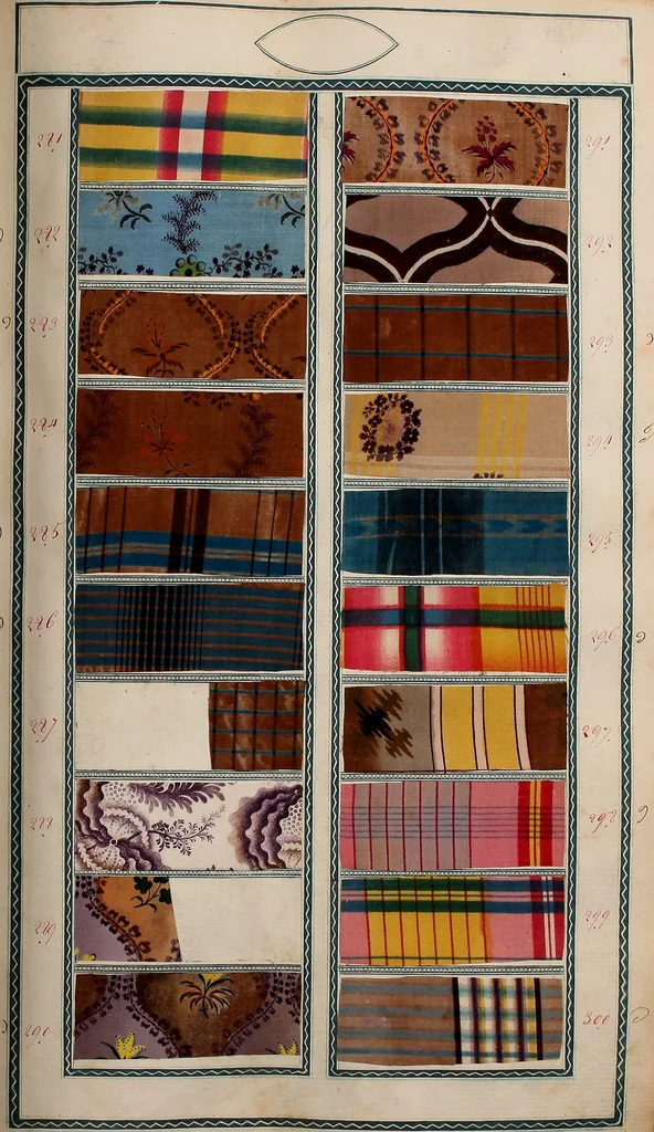 An illustration from [Book of samples, 1825, leaf 32