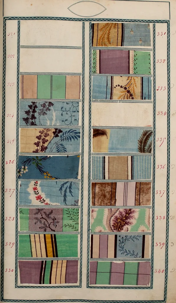 An illustration from [Book of samples, 1825, leaf 36