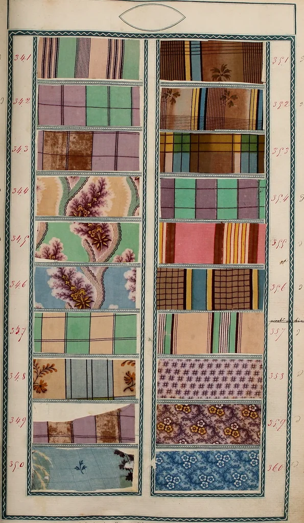 An illustration from [Book of samples, 1825, leaf 38