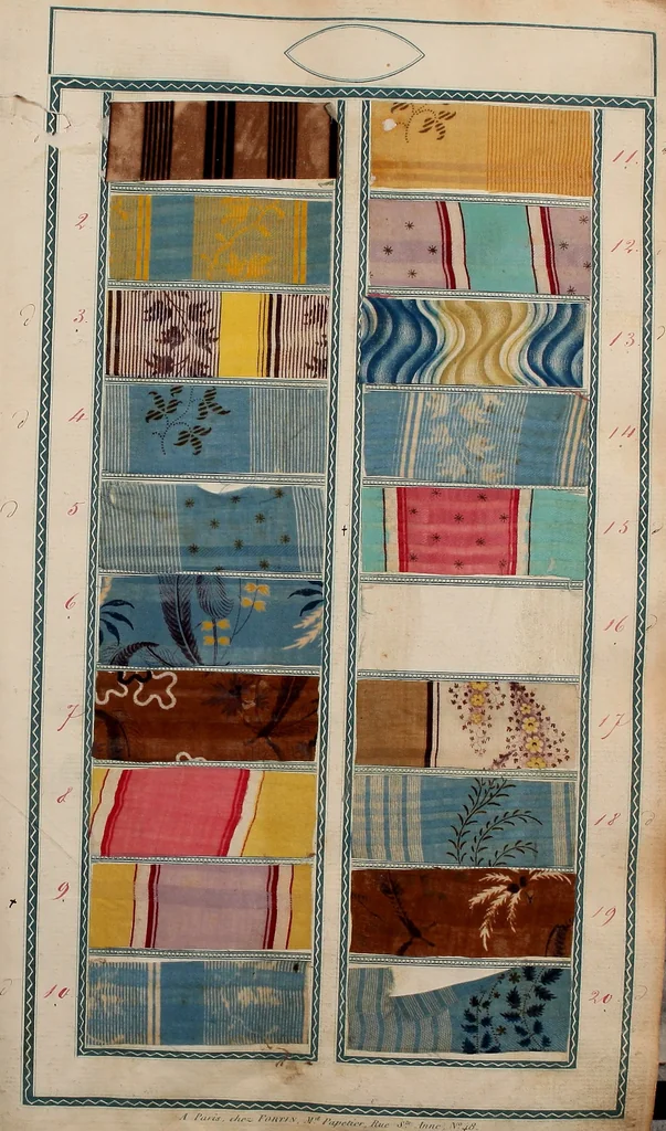 An illustration from [Book of samples, 1825, leaf 4
