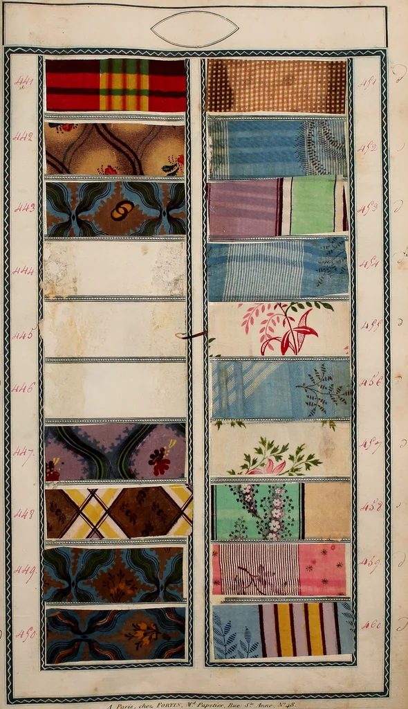 An illustration from [Book of samples, 1825, leaf 48