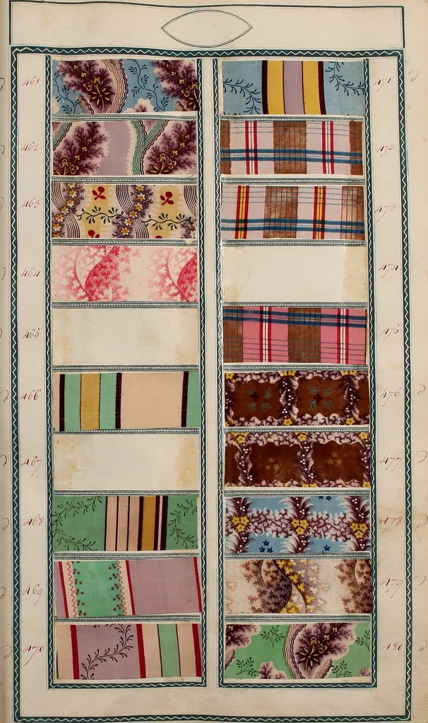 An illustration from [Book of samples, 1825, leaf 50