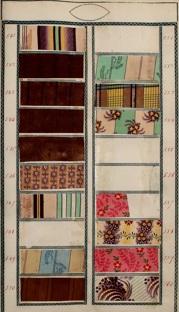 An illustration from [Book of samples, 1825, leaf 58