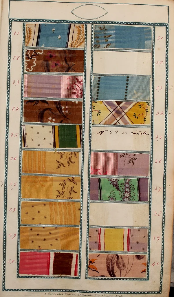 An illustration from [Book of samples, 1825, leaf 6