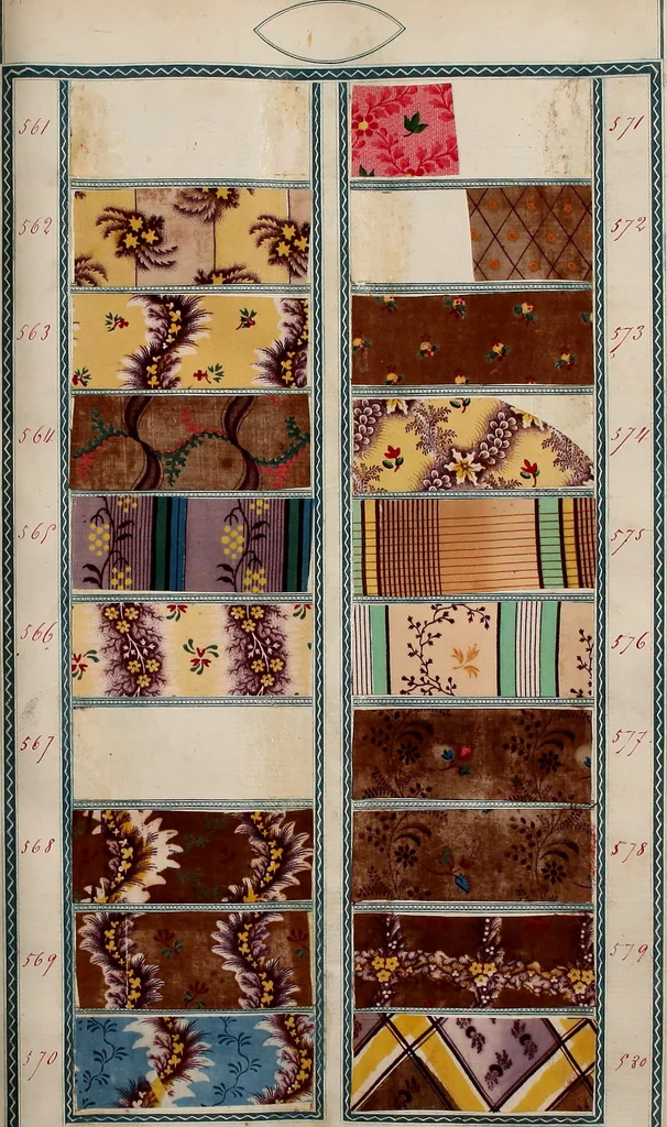 An illustration from [Book of samples, 1825, leaf 60